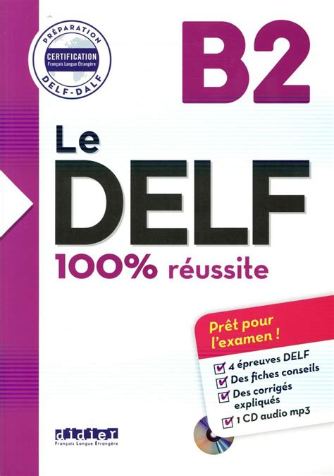 DELF B2 examination is based on level B2 of the CEFR (Common European Framework of Reference. . French b2 book pdf